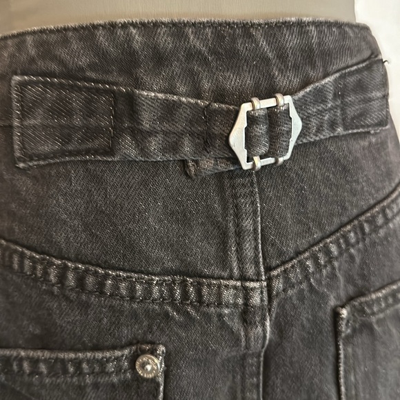 We The Free | micro mini | denim | raw edge | pockets | button fly | 27 | skirt - Picture 9 of 13